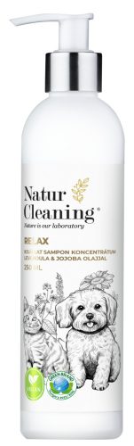 Naturcleaning Relax Kisállat sampon koncentrátum levendula & jojoba olajjal 250 ml